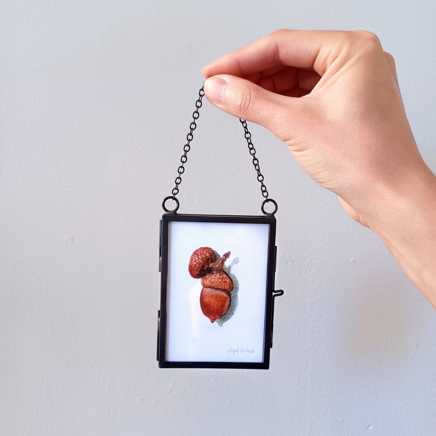 Lucky Acorn no. 206 glass ornament