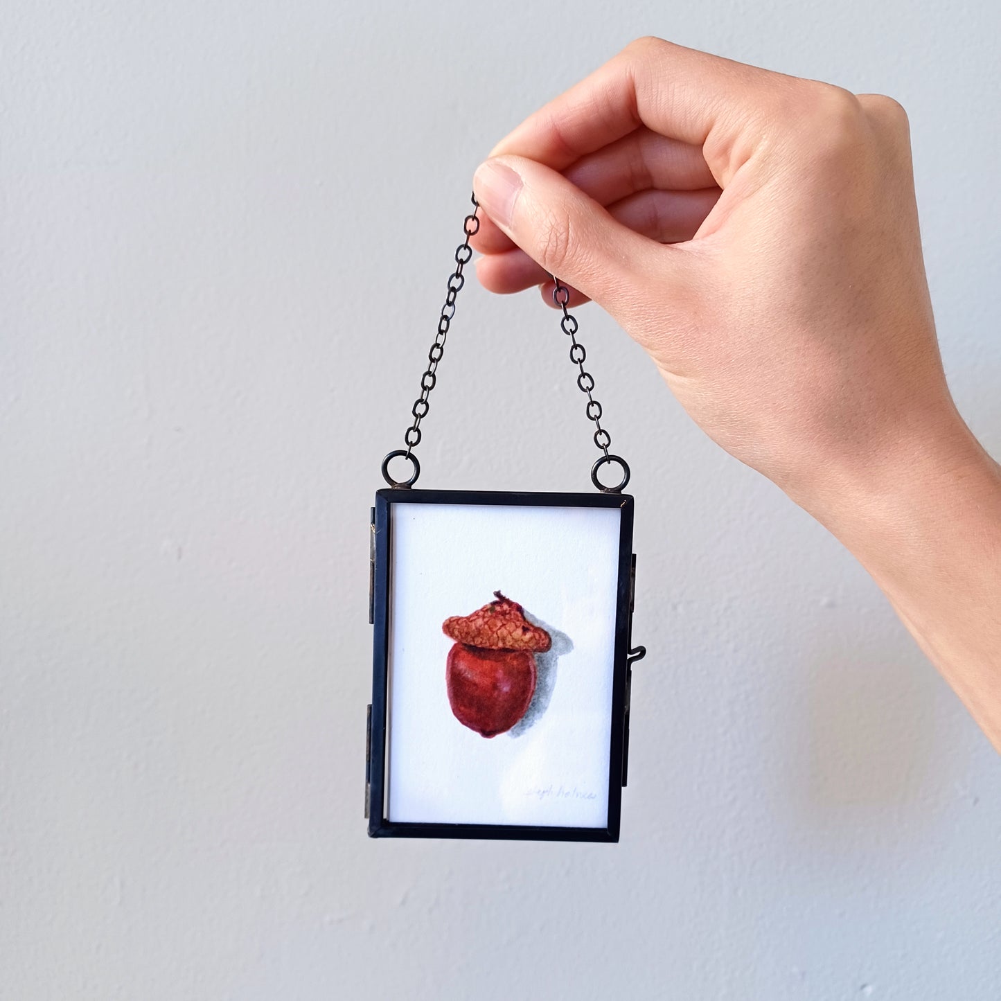 Lucky Acorn no. 212 glass ornament