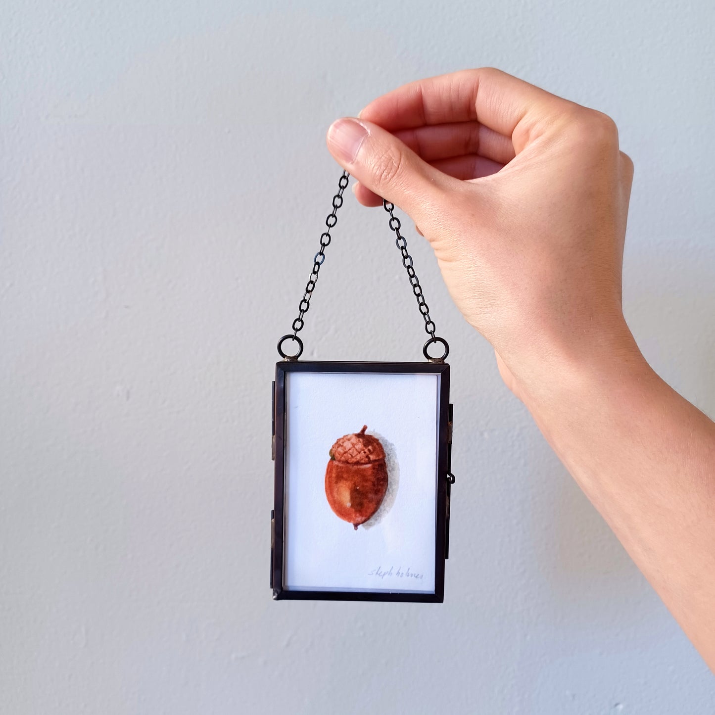 Lucky Acorn no. 209 glass ornament
