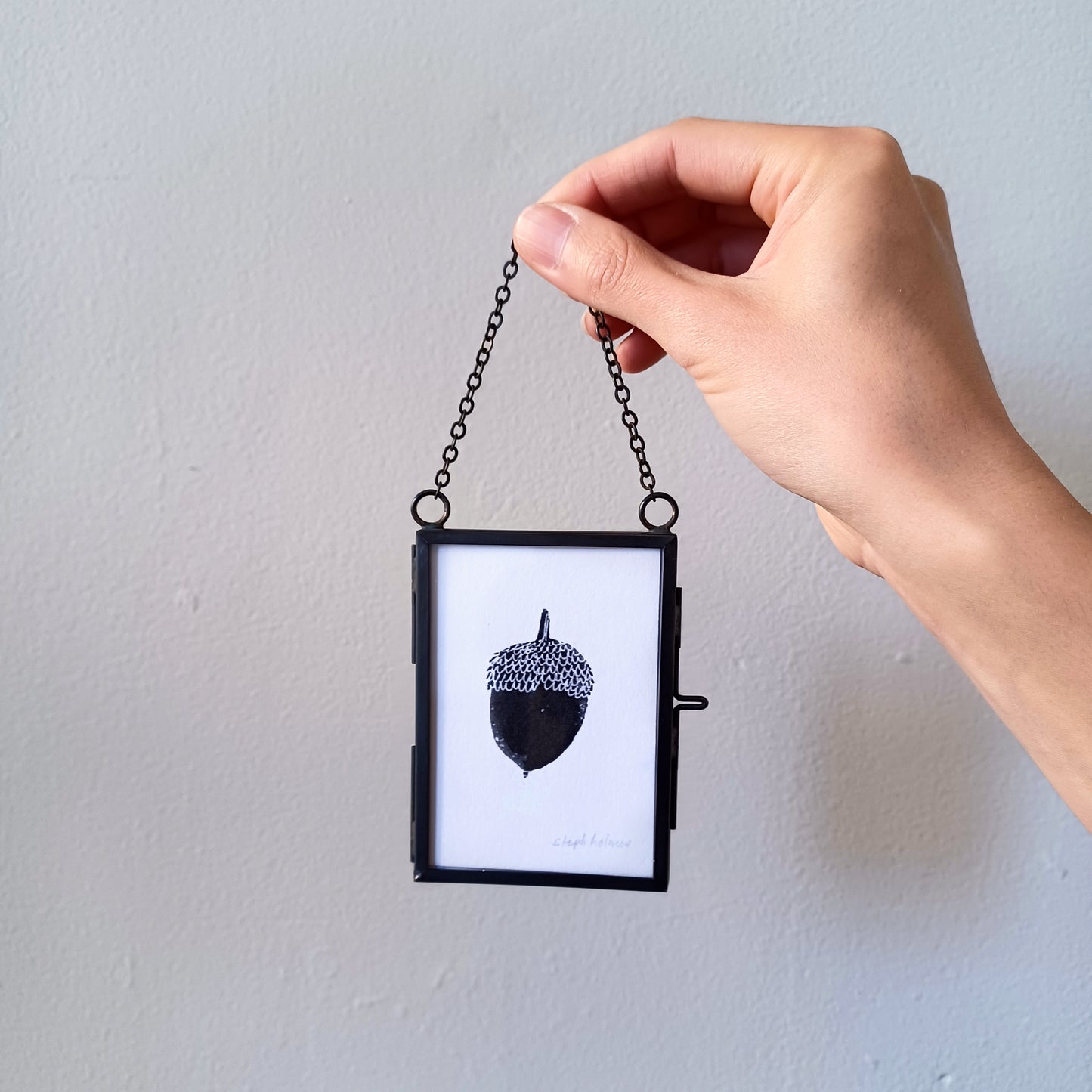 Lucky Acorn no. 100 glass ornament