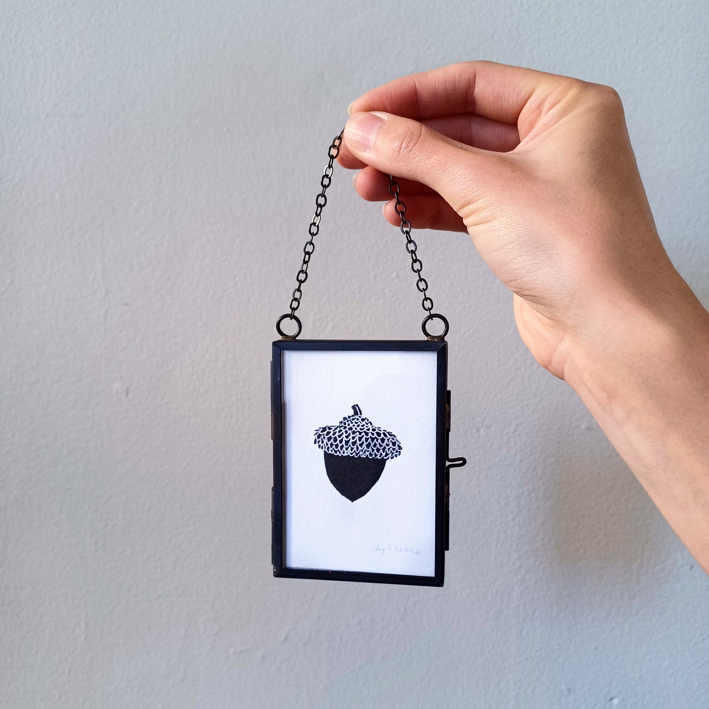 Lucky Acorn no. 109 glass ornament