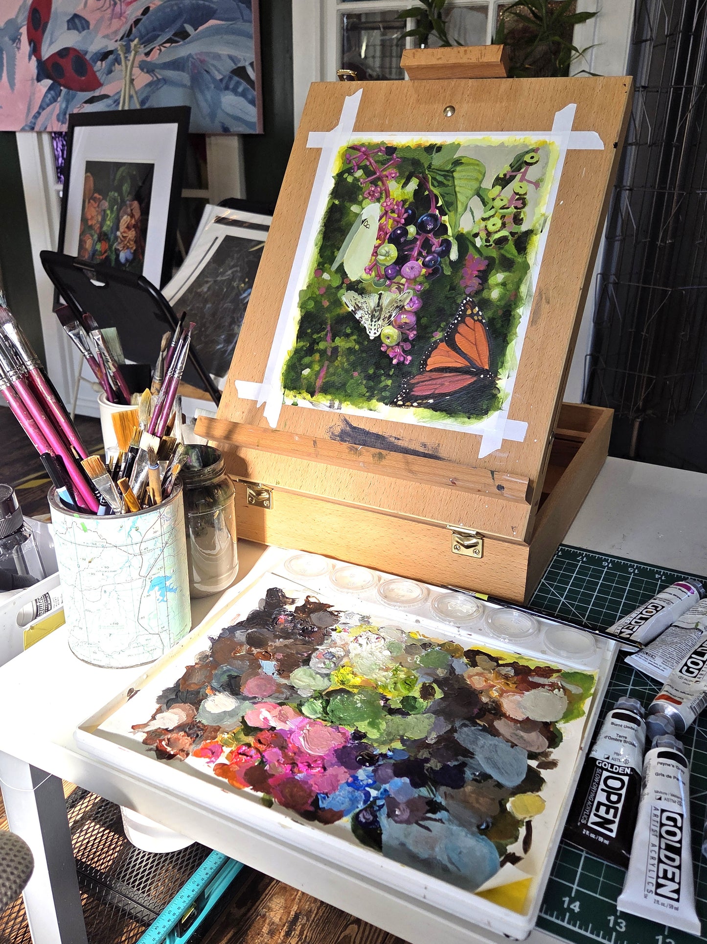 Feast at the Pokeweed print