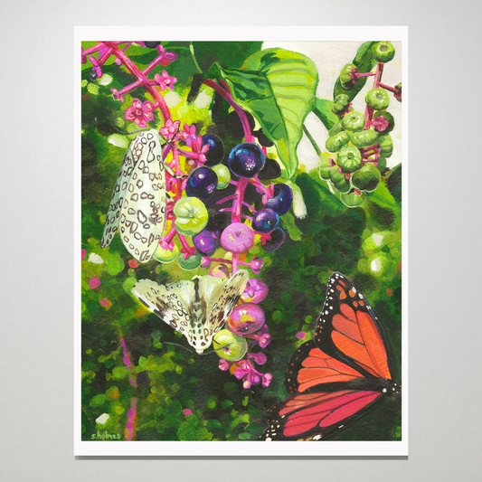 Feast at the Pokeweed print