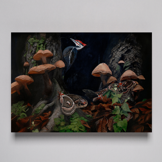 The Midnight Meeting Place original painting on canvas