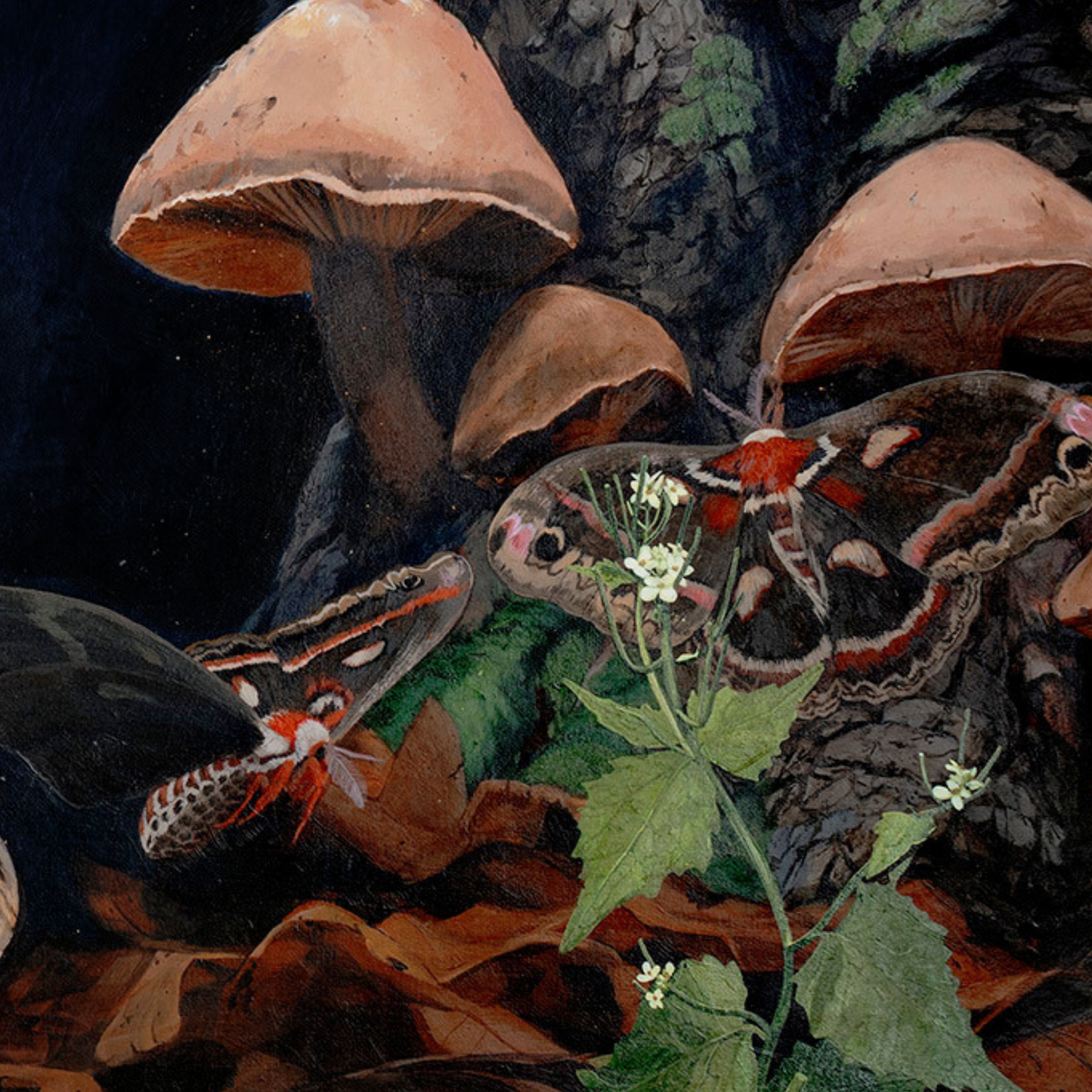 The Midnight Meeting Place original painting on canvas