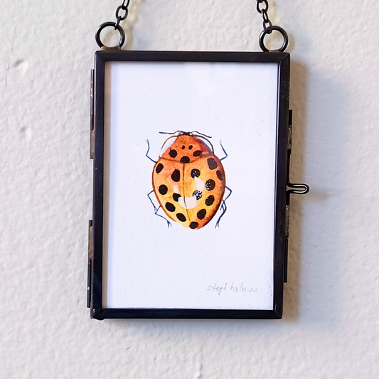 Ladybug no. 304 glass ornament